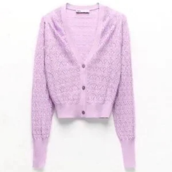 Zara Cardigan Beautiful Delicate Weave Womens size medium - Picture 1 of 6